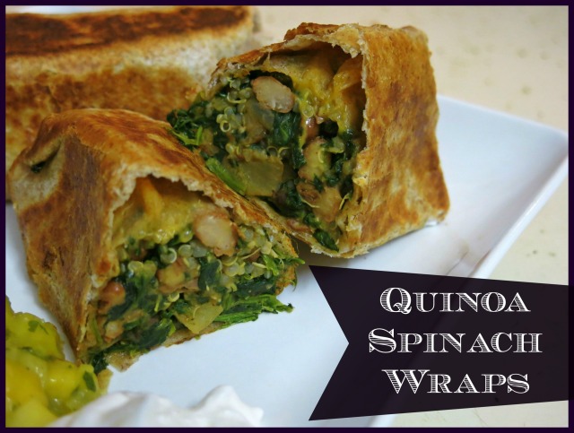 Quinoa Spinach Wraps Header